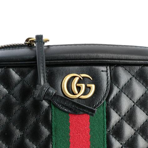 black gucci crossbody handbag|gucci crossbody with striped strap.